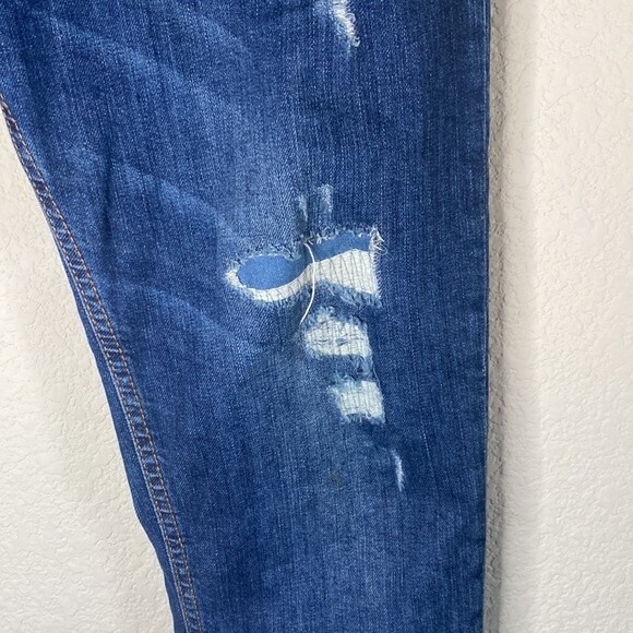 Italian why not brand Memphis distressed 33 womens stretchy Jean pants - Picture 4 of 12